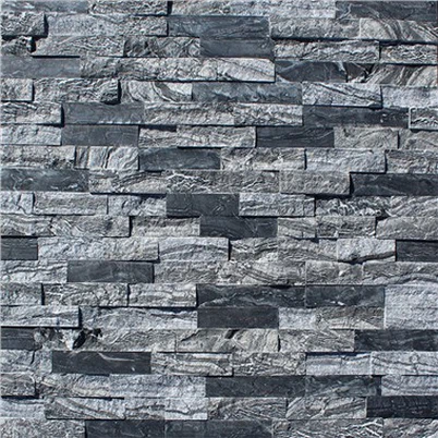 आंतरिक और बाहरी दीवारों के लिए प्राकृतिक लेजर स्टोन पैनल ब्लैक मार्बल जेआरई-025